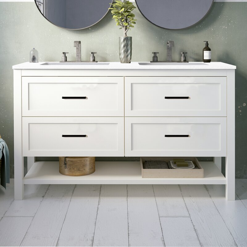 Belfry Bathroom Longlier 1200mm Free-standing Double Vanity Unit